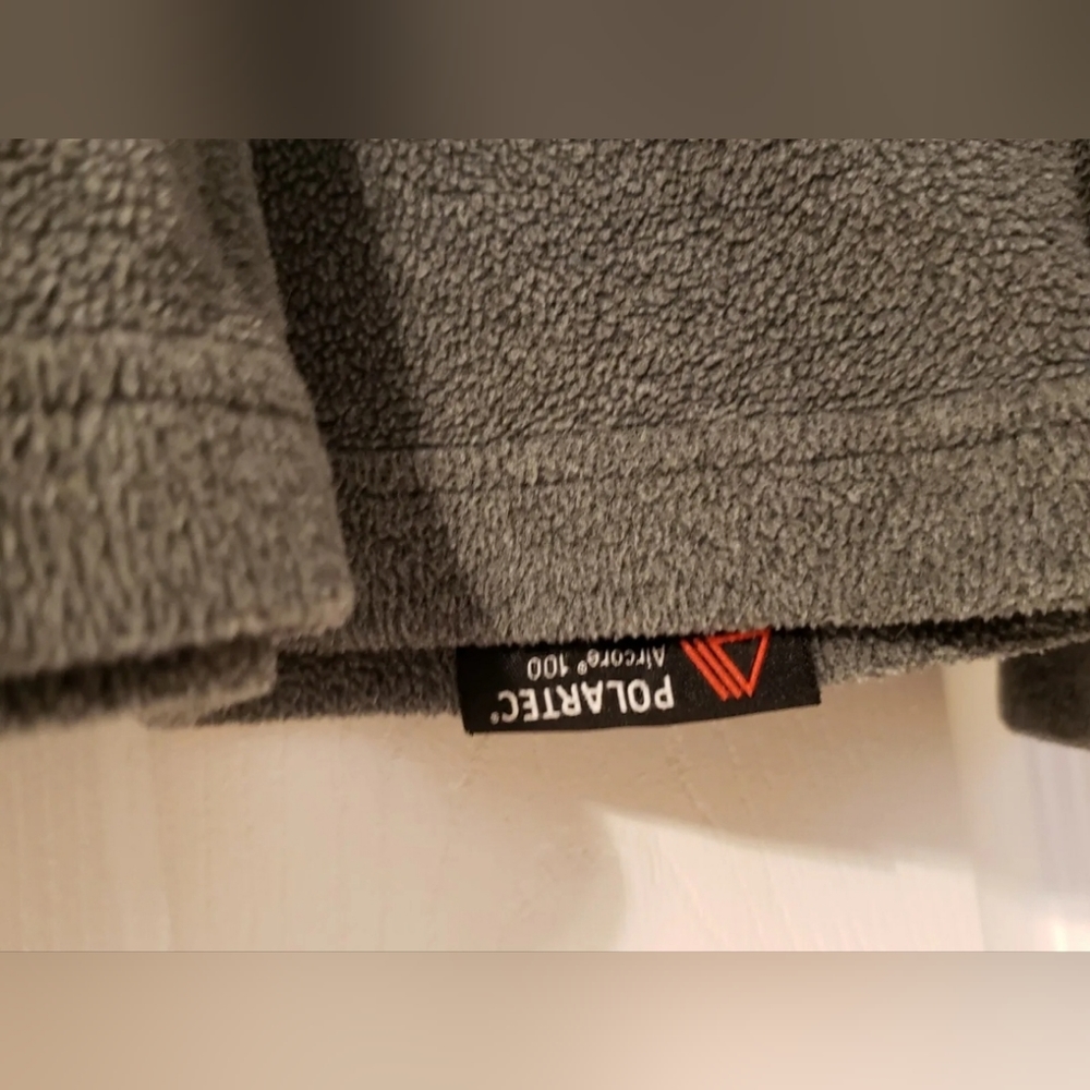 ♥️LANDS END WOMEN'S FLEECE 1/4 ZIP PULL OVER JACKET POLARTEC GRAY SIZE SMALL 6-8 - Picture 7 of 9